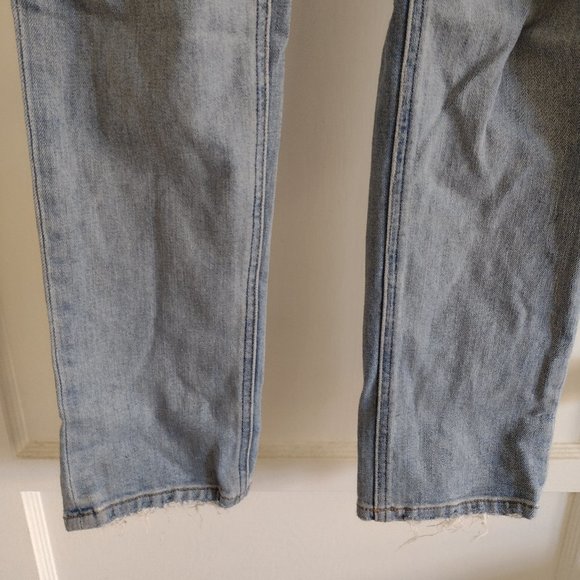 Reformation Distressed Straight Leg, High Waist Denim Jean - Size 27P - Picture 5 of 8